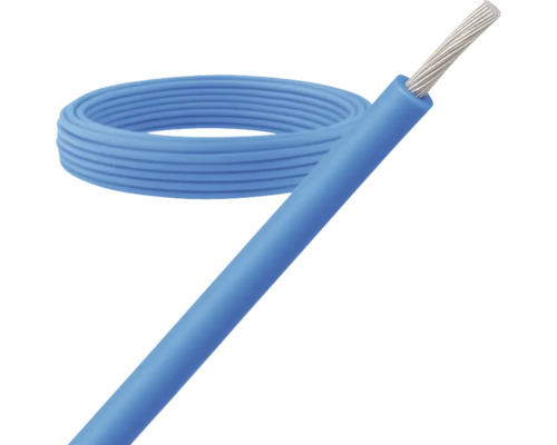 Enkeladerige kabel met kunststof isolatie, opgerold.