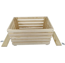 Houten plantenbak met schroeven voor montage