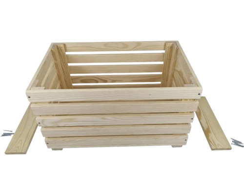 Houten plantenbak met schroeven voor montage