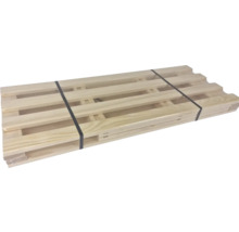Houten pallet met omsnoeringsband