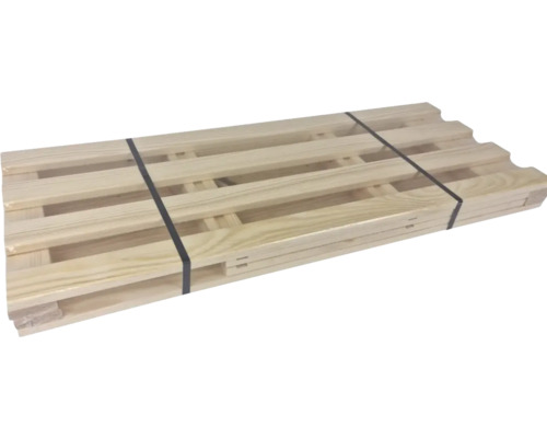 Houten pallet met omsnoeringsband