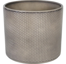 Cilindervormige plantenbak met gaatjespatroon