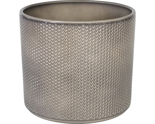 Ronde bloempot met gaatjespatroon
