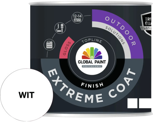 Verfblik met witte verf voor buiten