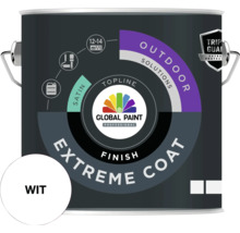 Verf voor buiten in wit, verpakking