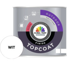 Witte Global Paint Topcoat voor buiten