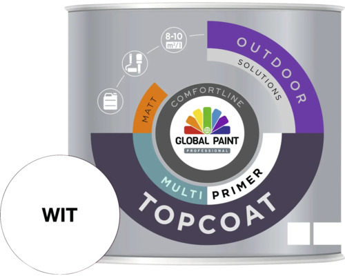 Verfemmer met witte verf voor buiten