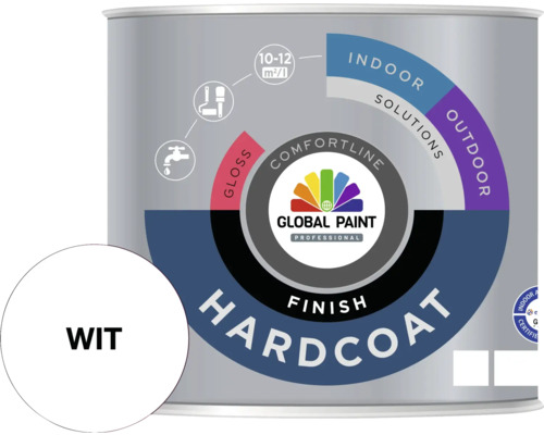Blik Global Paint Hardcoat lakverf, geschikt voor binnen en buiten