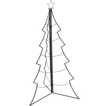 Metalen decoratieboom met ster voor binnenshuis