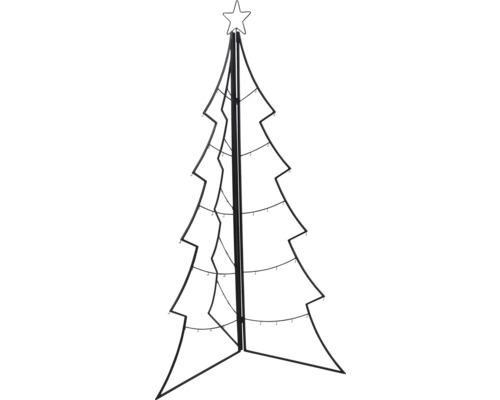 Metalen decoratieboom met ster voor binnenshuis