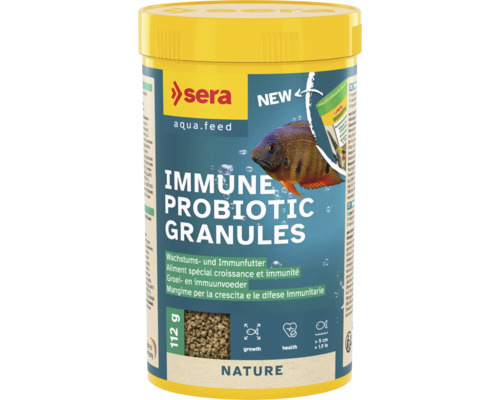 SERA Immune Probiotic Vissenvoer granulaat 250 ml Sera Immun Probiotic Granules visvoer in gele verpakking