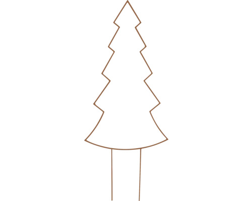 Decoratief silhouet van een kerstboom