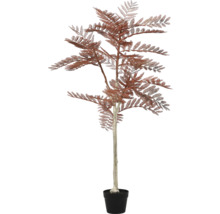 Decoratieve kunstboom met bruine bladeren in pot