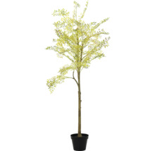 Kunstboom met bladeren in een pot