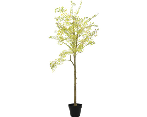 Kunstboom met bladeren in een pot