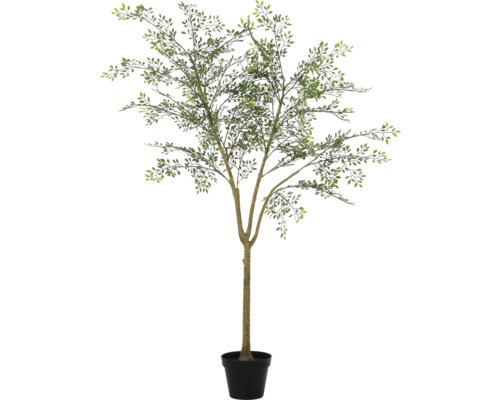 Kunstboom in pot met groene bladeren
