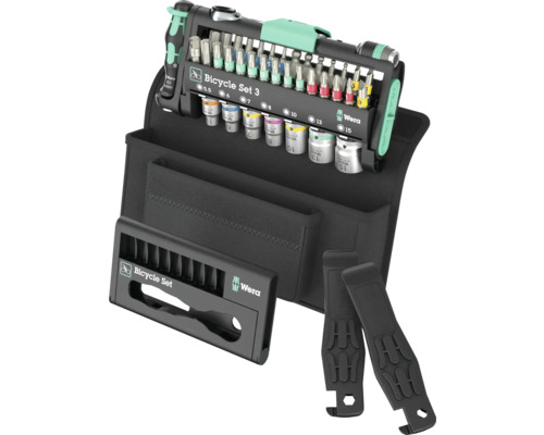 Wera fietsgereedschapsset met bits, moeren en bandenlichters