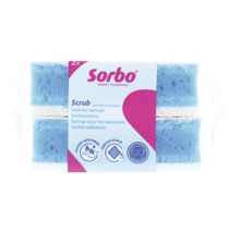 Sorbo Scrub sanitairspons, 2 stuks
