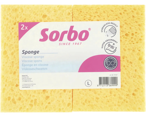 Sorbo viscose spons 2 stuks