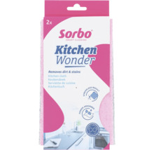 Sorbo Keuken reinigingsdoek van textiel in een 2-pack