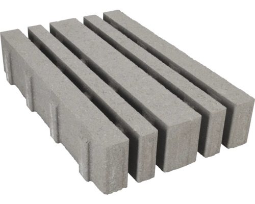 Grijze gazonrandstenen van beton