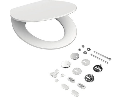 Toiletbril met bevestigingsmateriaal