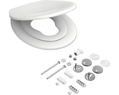 Toiletbril met bevestigingsmateriaal