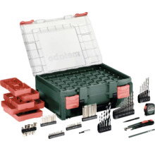 Metabo boor-bitset in sorteerkoffer met boren, bits en accessoires