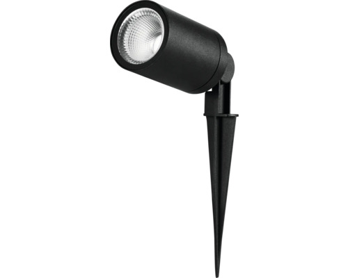 Zwarte tuinlamp met grondspies voor flexibele plaatsing buiten