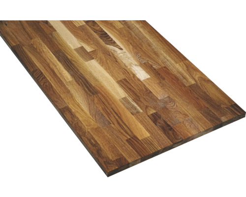 Aanrechtblad met afgeronde kant eiken geolied, 2400x635x27 mm Houten werkblad van eikenhout