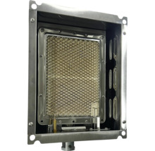 Roestvrijstalen gasheater met keramische brander