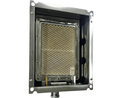 Roestvrijstalen gasheater met keramische brander