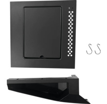 Inbouwelement met accessoires voor de sanitaire ruimte.