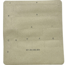 Sjabloon met verschillende patronen voor handwerkprojecten