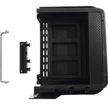 Zwarte behuizinginzet met handgreep en beugel