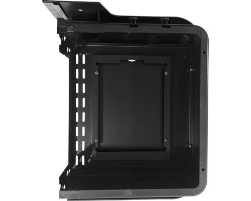 Zwart montagesysteem voor sanitair