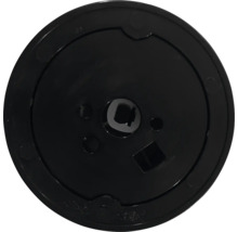 Zwarte draaiknop van kunststof