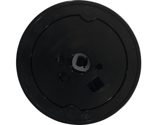 Zwarte draaiknop van kunststof