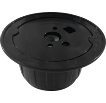 Zwarte kunststof insert met gaten