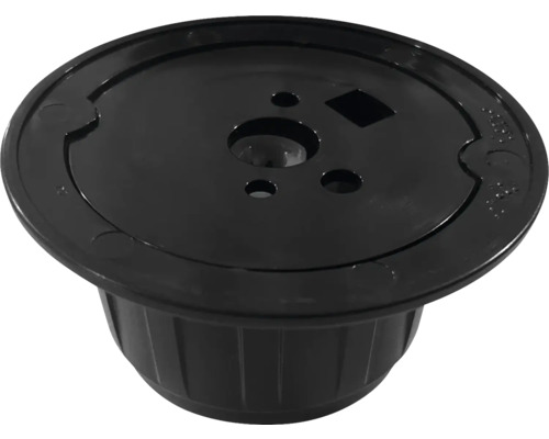 Zwarte kunststof insert met gaten