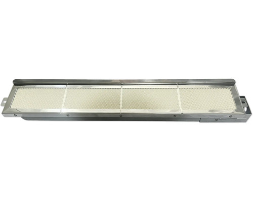 Grillbrander van roestvrij staal met vier keramische branders