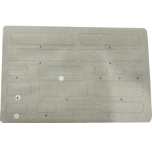 Etikettenvel met verschillende vormen en maten