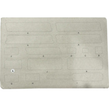 Meervoudig te gebruiken stickervel met diverse vormen