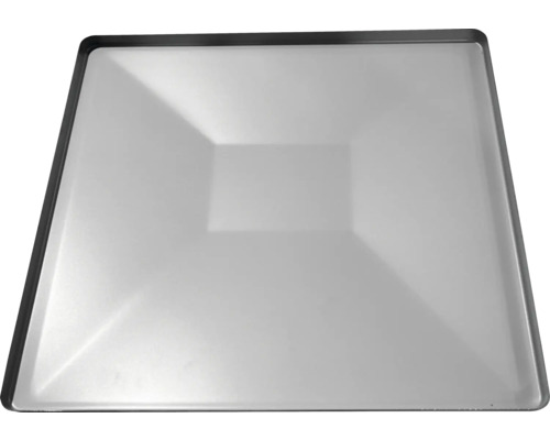 Vierkante douchebak met vlak design en zwarte rand