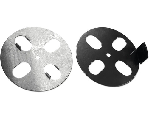 TENNEKER Reserve onderdeel Ontluchtingsventiel deksel CHAS12 tbv bbq Blackmoon (HB 10150361) Twee ronde metalen schijven met uitsparingen voor buiten