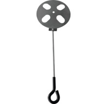 Afvoerreinigingsspiraal met ronde kop en handgreep