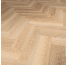 Houten vloer met visgraatmotief voor binnenshuis