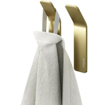 Metalen handdoekhouder met handdoek