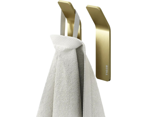 Metalen handdoekhouder met handdoek