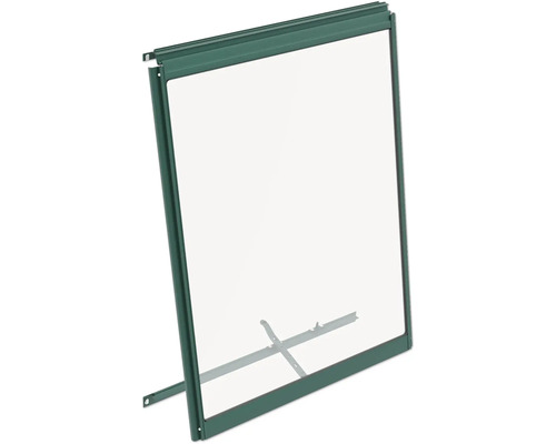 Windscherm met groen frame